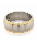 Magnetic Brushed Center With 18K Gold Plated Accent Stainless Steel Ring... - $21.99