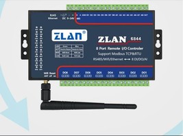 ZLAN6844 Modbus RS485 Wifi Ethernet RJ45 8 Channel DI AI DO I/O Module R... - $144.55