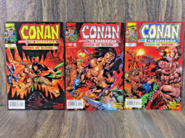 VTG 1998 Marvel Comics CONAN the Barbarian River of Blood Complete Set #1-3 B&amp;B - £23.56 GBP