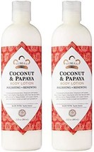 Nubian Heritage Body Lotion, Coconut &amp; Papaya 2 Packs of 13 fl. oz - £36.76 GBP