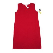 NWT Exclusively Misook Sleeveless Sheath in Red Wrinkle Resistant Knit Dress XL - £84.29 GBP