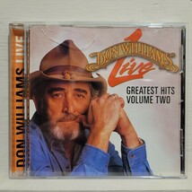 FAST FREE SHIP Scratch-Free: Live Greatest Hits Vol 2 by Don Williams (C... - $10.95