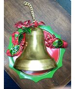 Vintage Japan Musical Jingle Bells Christmas Bell Pull String Wall Hangi... - $42.12 CAD