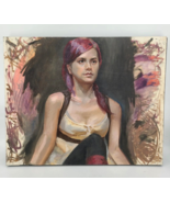 Painting of a Young Woman 30x25 - £110.42 GBP