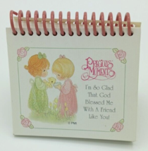 Precious Moments God Blessed Me With a Friend Like You Stand Up Flip Book - $8.47