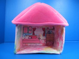 Justice Pet Shop Plush Pet House Accessory Pink Tie-Dye  Bedroom 9&quot;x9&quot;x7&quot; - $475.98 MXN