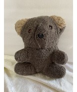 vtg Handmade? unbranded 9&quot; plush Koala teddy bear Brown tan ears no tags - £15.19 GBP