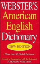 Webster&#39;s Americano Inglés Diccionario Por Inc. Staff Merriam-Webster (2... - £31.32 GBP