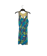 Lilly Pulitzer Womens Dress Size Small Blue Green Yellow Floral Sequin S... - £35.40 GBP