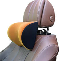 A09 5D Car Universal Adjustment U-shaped Memory Foam Headrest, Color: Brown - £24.51 GBP