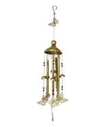 Beautiful Cottage Garden Carved Butterfly Canopy Metal Wind Chime Hangin... - €35,19 EUR