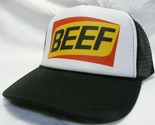 BEEF Trucker Hat mesh Hat Snapback Hat black New unworn - $17.56