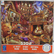 Ceaco 550 Piece Jigsaw Puzzle STORY MANIA Lions Wild Animals in a library - $32.68