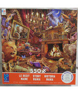 Ceaco 550 Piece Jigsaw Puzzle STORY MANIA Lions Wild Animals in a library - £25.82 GBP