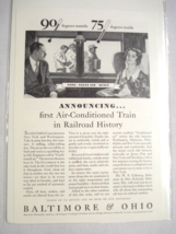 1931 Ad Baltimore &amp; Ohio Ad First Air Conditioned Train B&amp;O - £6.37 GBP