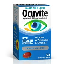 Ocuvite® Eye Health Formula Vitamin &amp; Mineral Supplement 30 ct Soft Gels. - £15.81 GBP