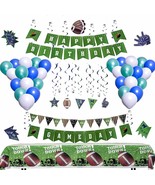 Football Party Decorations [81 Piece Set] | Football Party Supplies |  - £22.67 GBP