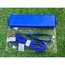 Mimi Wholesale Game Day Clear Crossbody Bag With Vegan Leather Trim Size... - $29.70