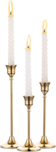 Candlestick Holders Taper Candle Holders, Set of 3 Candle Stick Holders Set, Bra - £22.86 GBP