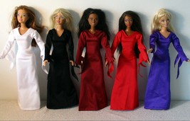 Morticia Type Dresses for 11.5&quot; Fashion Dolls - Halloween - $8.25