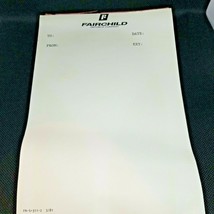 Vintage Fairchild Republic Company Messaging Receptionist Notepad - £15.58 GBP