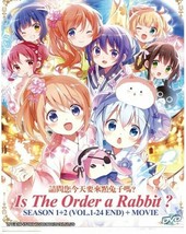 Is The Order a Rabbit? DVD Season 1+2 Vol.1-24 end + Movie Eng Sub SHIP FROM USA - £31.76 GBP