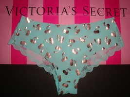 Victoria&#39;s Secret Pink Lace Back No Show Cheekster Panty Newport Cherries Sz S - £10.19 GBP