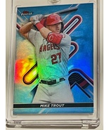 2022 TOPPS FINEST CAROLINA BLUE REFRACTOR /300 MIKE TROUT - £14.15 GBP