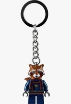 LEGO Marvel Superheroes Rocket Raccoon Minifigure Keyring 854296 New - £6.17 GBP