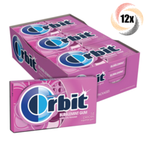 Full Box 12x Packs Orbit Bubblemint Flavor Sugarfree Gum | 14 Pieces Per Pack - £18.64 GBP