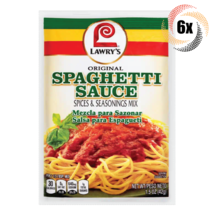 6x Packets Lawry&#39;s Spaghetti Sauce Spices &amp; Seasoning Mix | No MSG | 1.5oz - $20.23