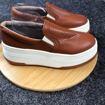Platform Loafers Shoes Women&#39;s Size EU 42  US 11 - 11.5  Slip On Vegan S... - $17.99