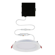 Commercial Electric 6&quot; True Baffle Adjustable CCT Canless LED Recessed Light Kit - £16.97 GBP
