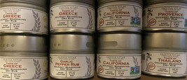 Gustus Vitae 8 Taste of the World Seasonings (Set of 8) Greece, Provence, Cali - £63.69 GBP