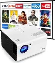 Swza Native 1080P Projector For Home Theater/Outdoor Movie, Video Projector - $101.97