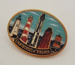 Lighthouses of Virginia Collectible Souvenir Lapel Hat Pin Traub Co. Inc. - £15.33 GBP