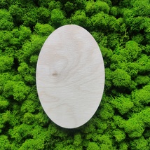 Wood Oval Cutout Blank For DIY Craft, Wooden Shape, Birch Plywood Board - £0.22 GBP+