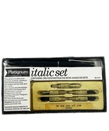 Platignum Italic Set Fountain Pen &amp; 5 Units Vintage - $633.77 MXN