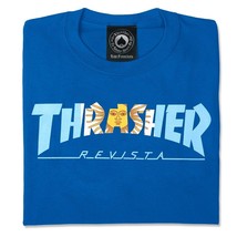 Mens T-shirt Thrasher Argentina Royal Blue - £13.67 GBP