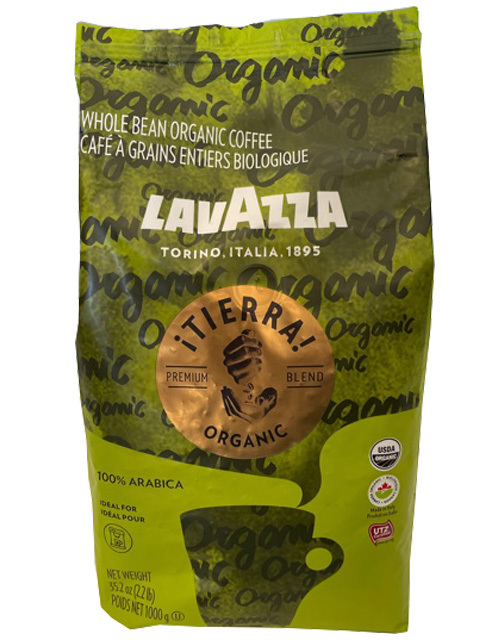 Primary image for Lavazza Organic Tierra! Whole Bean Coffee Blend, Italian Roast, 2.2 Pound