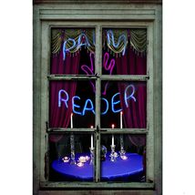 Fabric PALM READER Cloth Window Poster Fortune Teller Halloween Party De... - $8.88