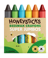 Super Jumbo Crayons (6 Pack) - 100% Pure Beeswax, Non Toxic Crayons for ... - €17,66 EUR