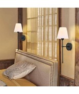 SET OF 2 19.1&quot;H WALL SCONCES BLACK - $556.78 MXN