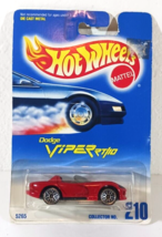 Hot Wheels Dodge Viper RT/10 Red Wire / Lace Hub Wheels 1991 5265 #210 - £4.66 GBP