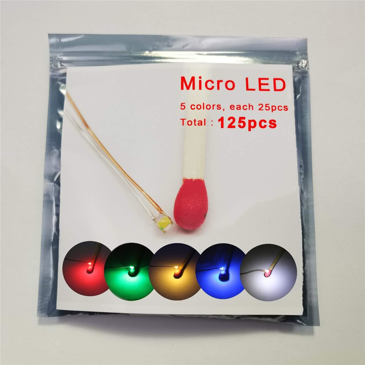 Pre-Soldered Micro Litz Wired Leads Mix Smd Led 0603 Multi-Resistor, 125... - $43.95