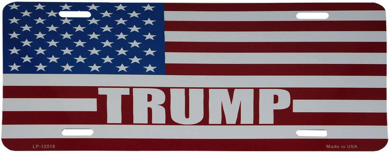 USA 50 Star Trump 6&quot;x12&quot; Aluminum License Plate USA Made - $4.88