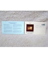 1983 First American Streetcar 22Kt Gold First Day Issue Replica Cover Stamp - $7.49