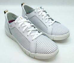 Ryka Haiku Perforated Suede Lace-Up Sneakers - White, US 6M / EUR 36 *USED* - £17.58 GBP