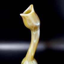 S. Lundberg Studio Glass Pulled Feather &quot; Gooseneck&quot; Glass Vase 1997 - £350.90 GBP