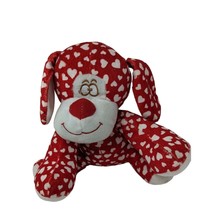 National Entertainment Network Red Dog Puppy Heart Stuffed Animal Soft Toy 10&quot; - £62.92 GBP